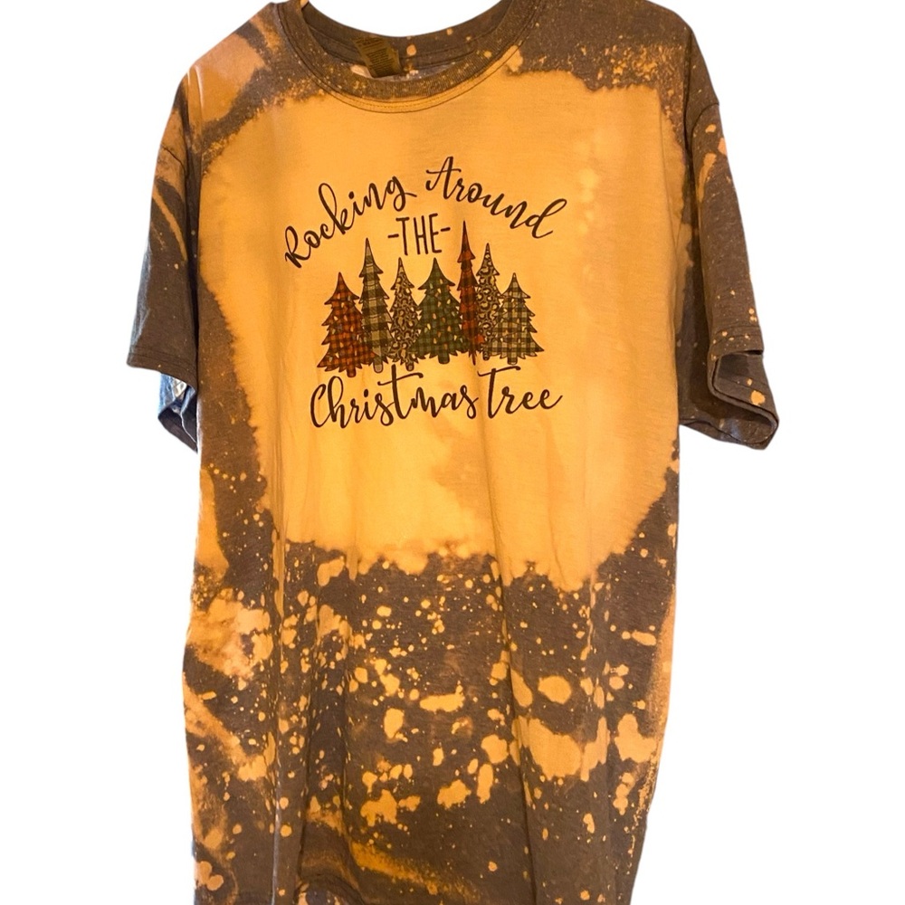 Lg adult Gildan tee bleached and sublimation by Rhonda- Nana’s Crafts